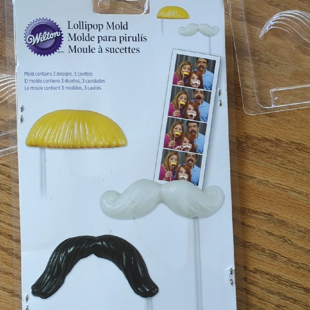 Wilton Mustache Lollipop Molds Set Of 3